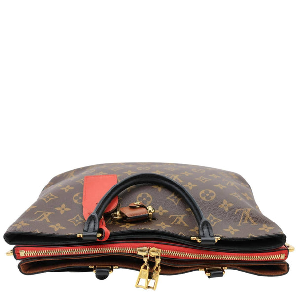 LOUIS VUITTON Millefeuille Monogram Canvas Shoulder Bag Red
