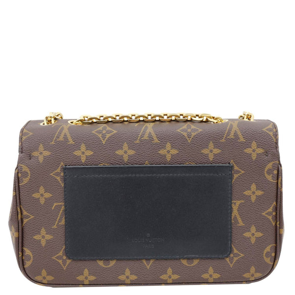 LOUIS VUITTON Marceau Monogram Canvas Chain Shoulder Bag Black