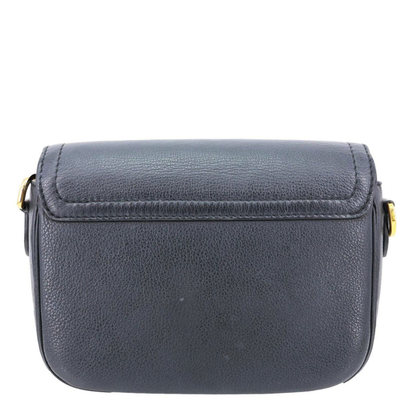 LOUIS VUITTON Lockme PM Taurillon Leather Chain Shoulder Bag Black