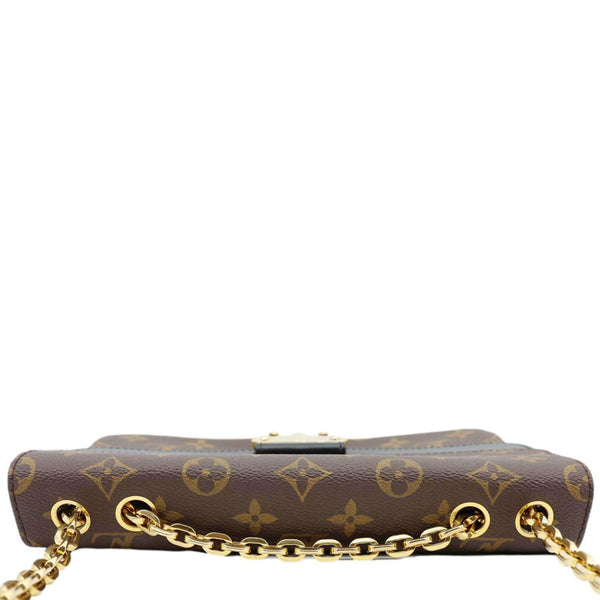 LOUIS VUITTON Marceau Monogram Canvas Chain Shoulder Bag Black