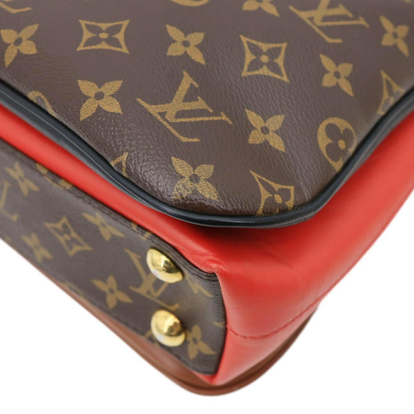 LOUIS VUITTON Millefeuille Monogram Canvas Shoulder Bag Red