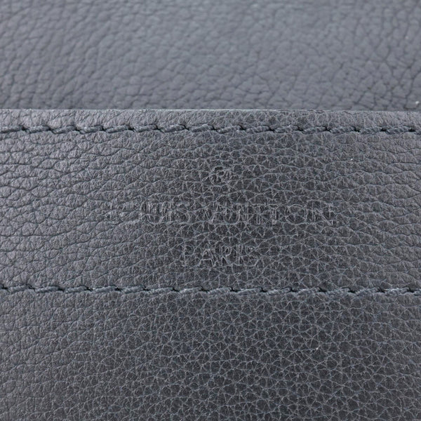 LOUIS VUITTON Lockme PM Taurillon Leather Chain Shoulder Bag Black