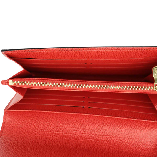 LOUIS VUITTON Sarah Monogram Canvas Wallet Red