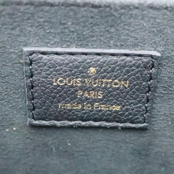 LOUIS VUITTON Lockme PM Taurillon Leather Chain Shoulder Bag Black