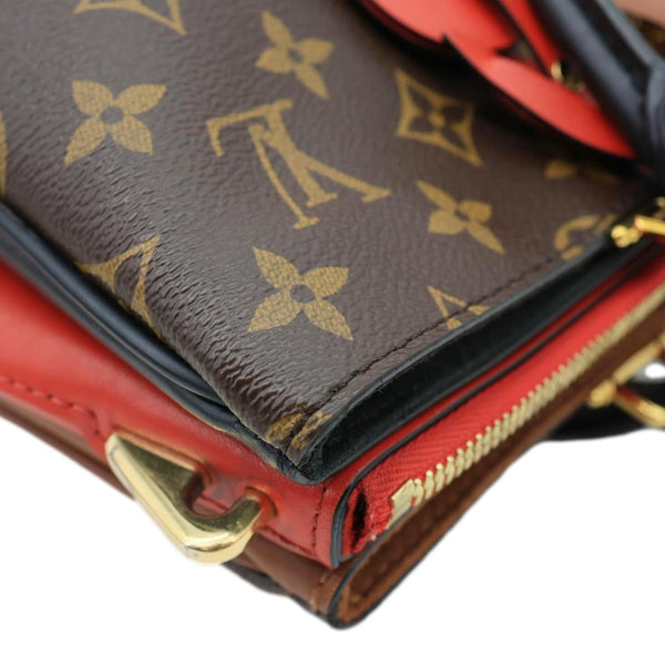 LOUIS VUITTON Millefeuille Monogram Canvas Shoulder Bag Red