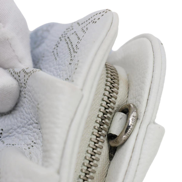 LOUIS VUITTON Scala Mini Monogram Mahina Perforated Leather Pouch Light Blue