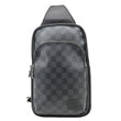 LOUIS VUITTON Avenue Sling Damier Graphite Backpack Bag Black