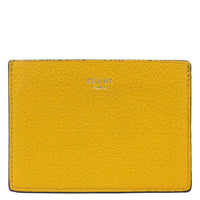 CELINE Leather Card Holder Wallet Yellow