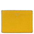 CELINE Leather Card Holder Wallet Yellow