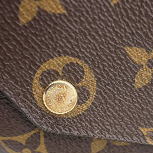 LOUIS VUITTON Sarah Monogram Canvas Wallet Red