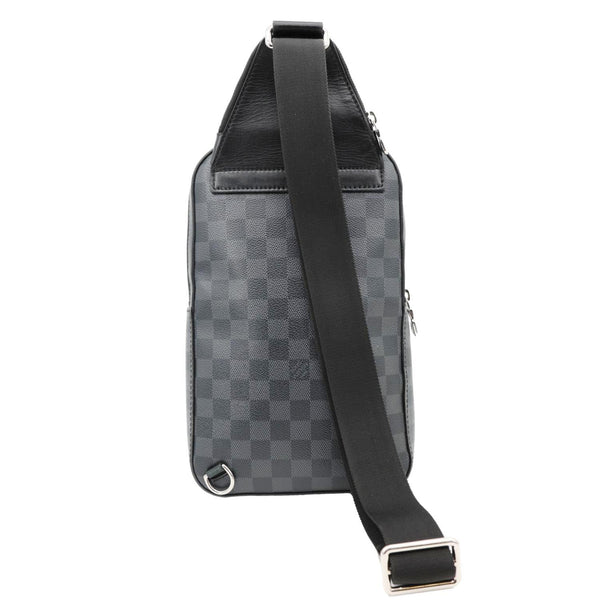 LOUIS VUITTON Avenue Sling Damier Graphite Backpack Bag Black