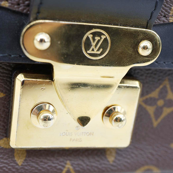 LOUIS VUITTON Marceau Monogram Canvas Chain Shoulder Bag Black