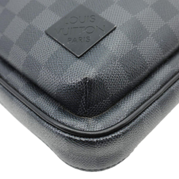 LOUIS VUITTON Avenue Sling Damier Graphite Backpack Bag Black