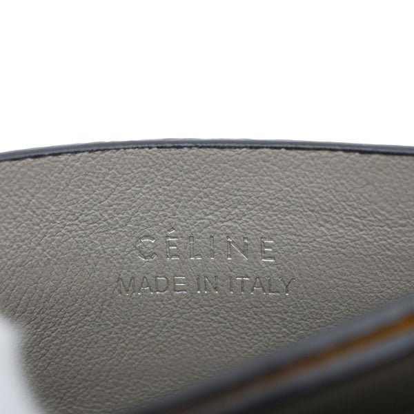 CELINE Leather Card Holder Wallet Yellow