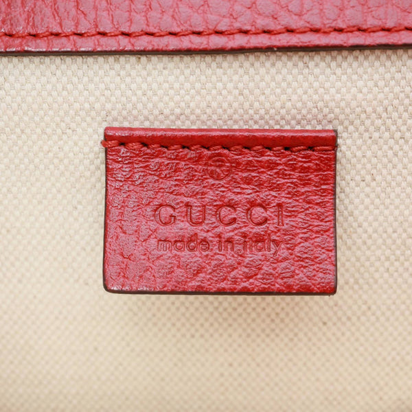 GUCCI Dionysus Small Dollar Calfskin Leather Shoulder Bag Red 400249