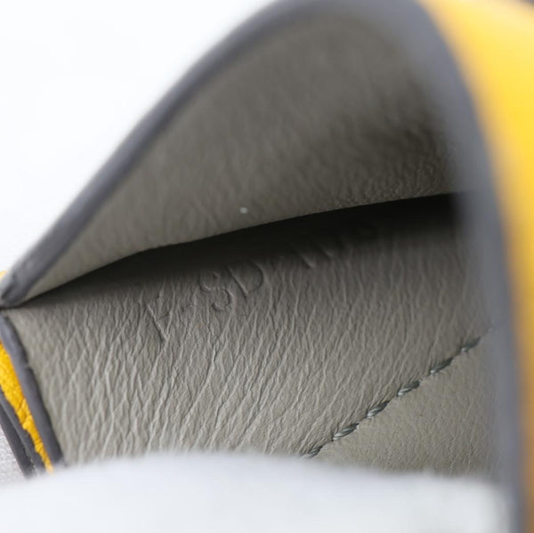 CELINE Leather Card Holder Wallet Yellow