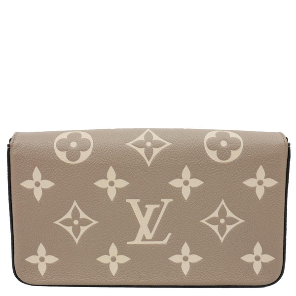 LOUIS VUITTON Felicie Pochette Giant Monogram Empreinte Crossbody Bag Bicolor