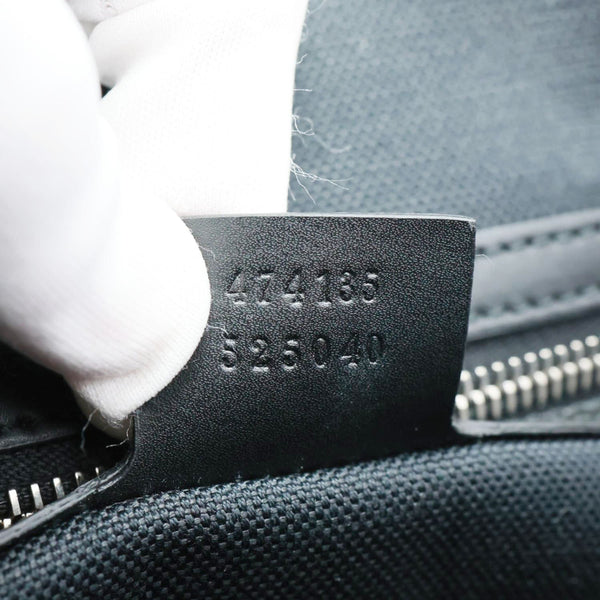 GUCCI GG Supreme Canvas Briefcase Messenger Bag Black 474135