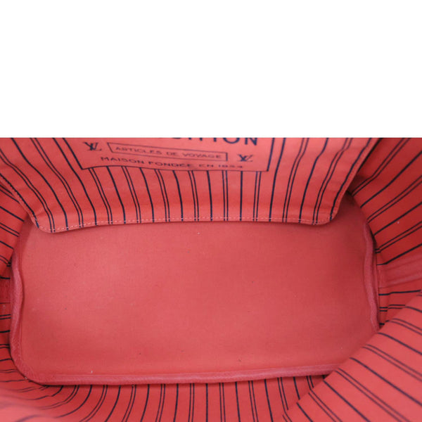 LOUIS VUITTON Neverfull MM World Tour Monogram Canvas Tote Shoulder Bag Brown