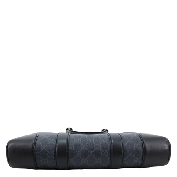 GUCCI GG Supreme Canvas Briefcase Messenger Bag Black 474135