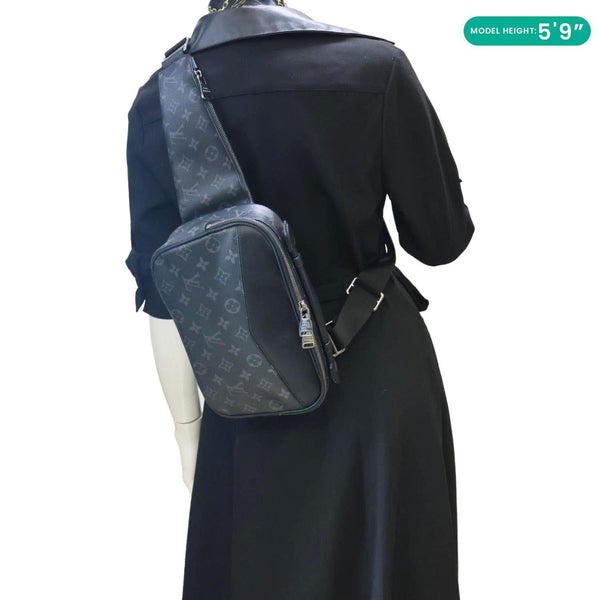 LOUIS VUITTON Explorer Monogram Eclipse Canvas Bumbag Black