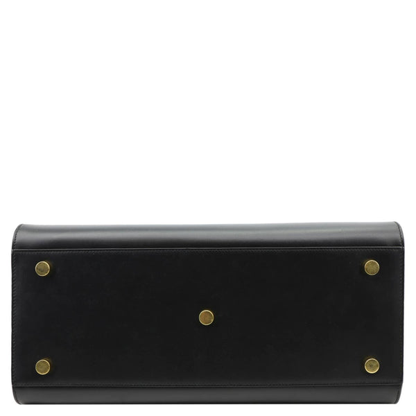 YVES SAINT LAURENT Sac de Jour Small Leather Satchel Shoulder Bag Black