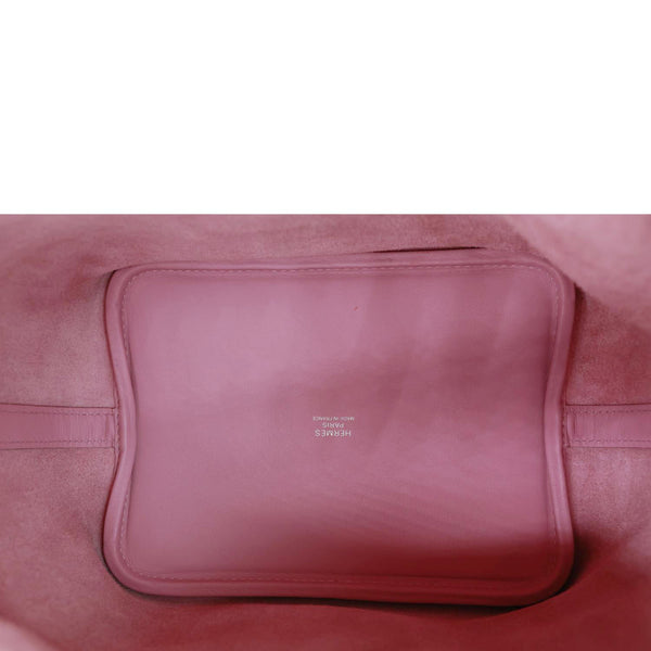HERMES Picotin Lock 18 Lucky Daisy Leather Satchel Bag Pink