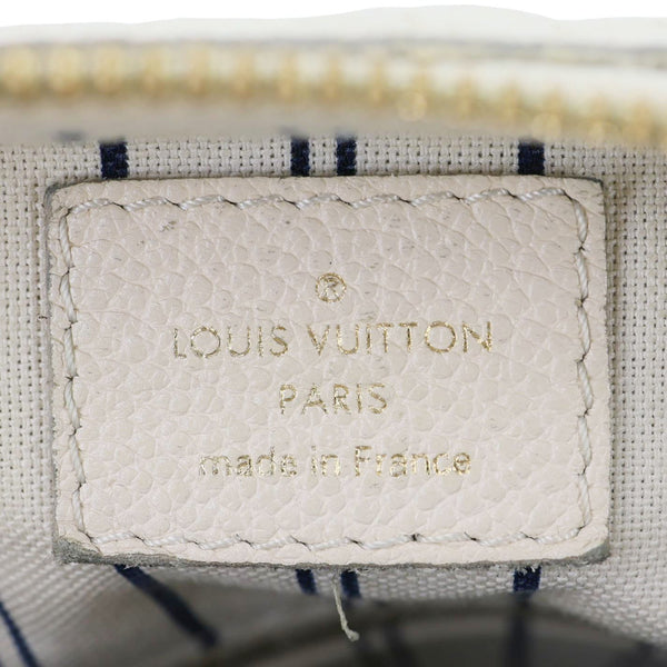 LOUIS VUITTON Speedy 30 Bandouliere Monogram Empreinte Leather Shoulder Bag White