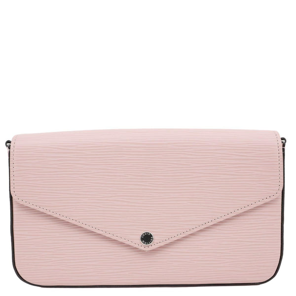 LOUIS VUITTON Felicie Pochette Epi Leather Crossbody Bag Pink