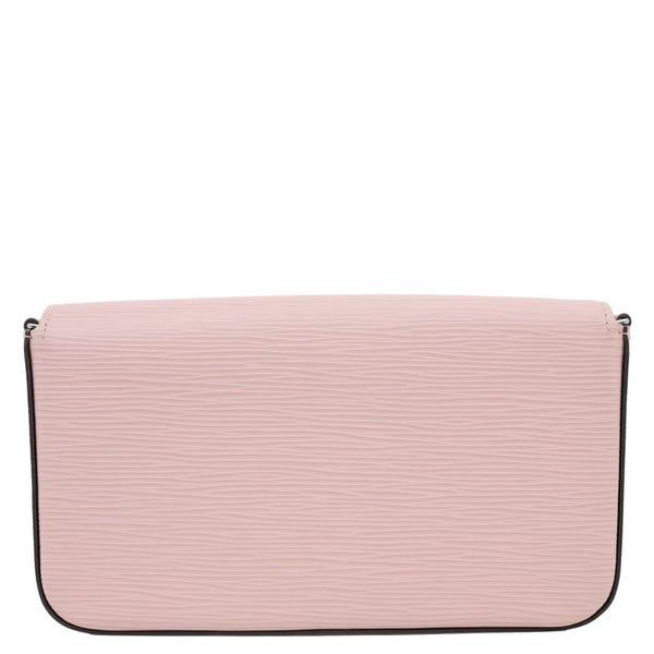 LOUIS VUITTON Felicie Pochette Epi Leather Crossbody Bag Pink