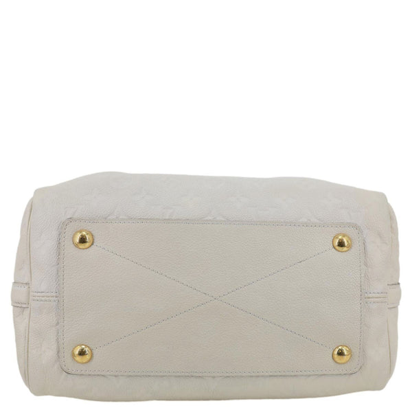 LOUIS VUITTON Speedy 30 Bandouliere Monogram Empreinte Leather Shoulder Bag White