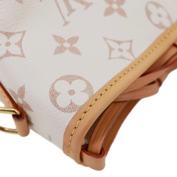 LOUIS VUITTON Noe Purse LV Charms Monogram Canvas Bucket Bag Dune