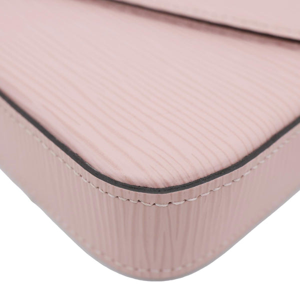 LOUIS VUITTON Felicie Pochette Epi Leather Crossbody Bag Pink