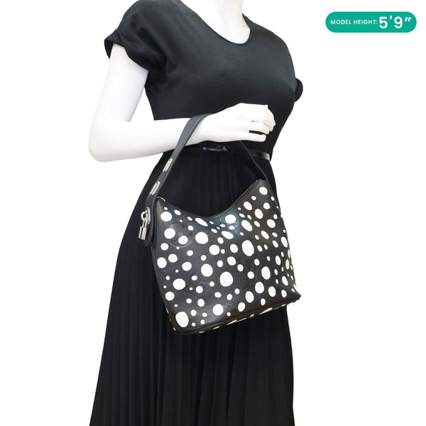 LOUIS VUITTON x YK Marshmallow Empreinte Leather Hobo Bag Black