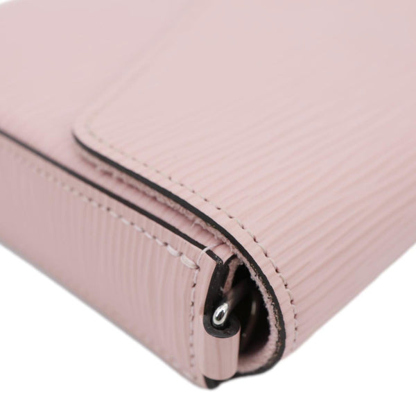 LOUIS VUITTON Felicie Pochette Epi Leather Crossbody Bag Pink