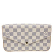 LOUIS VUITTON Felicie Pochette Damier Azur Crossbody Bag Rose Ballerine