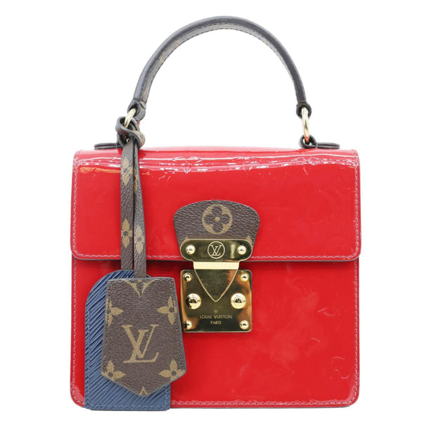 LOUIS VUITTON Spring Street Monogram Vernis Epi Shoulder Bag Scarlet