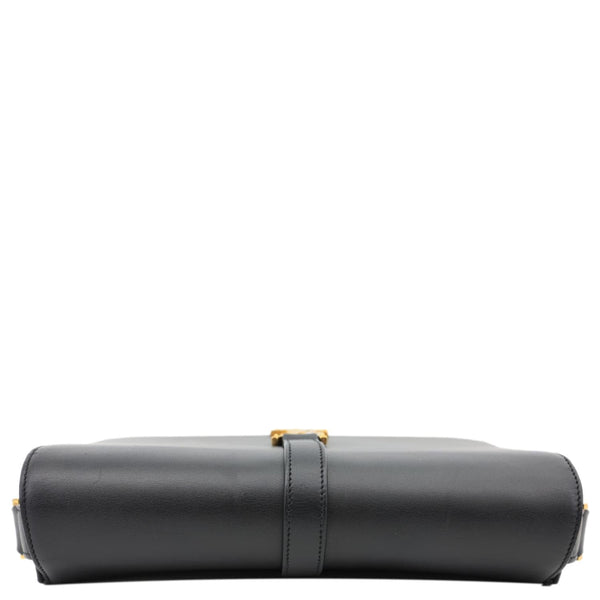 YVES SAINT LAURENT Universite Smooth Calfskin Leather Shoulder Bag Black