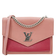 LOUIS VUITTON Mylockme Leather Chain Crossbody Bag Pink