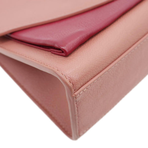 LOUIS VUITTON Mylockme Leather Chain Crossbody Bag Pink