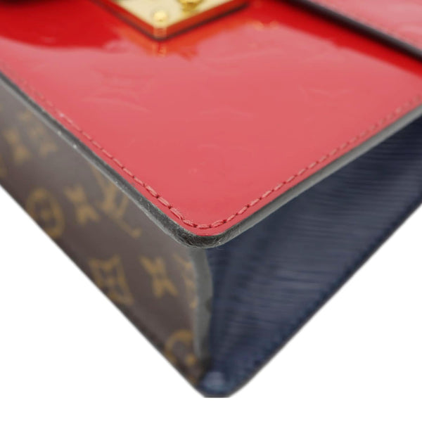 LOUIS VUITTON Spring Street Monogram Vernis Epi Shoulder Bag Scarlet