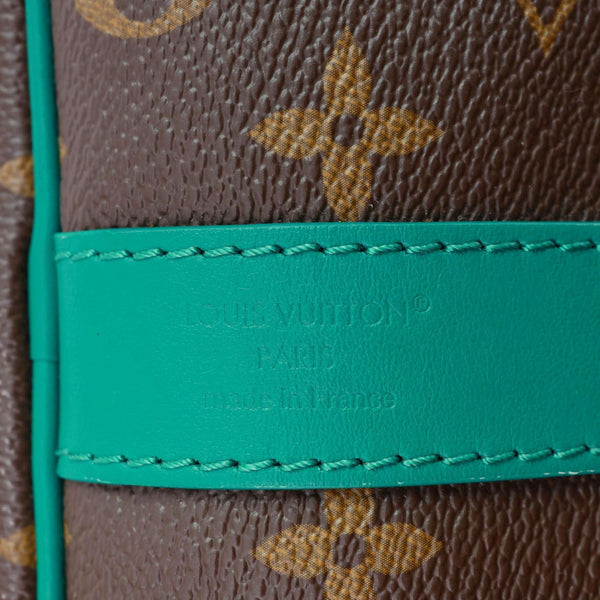 LOUIS VUITTON Keepall 50 Bandouliere Monogram Canvas Travel Bag Green
