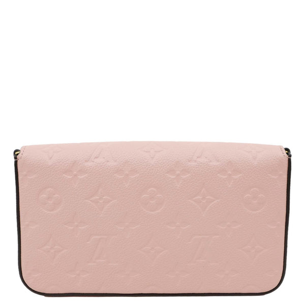 LOUIS VUITTON Felicie Pochette Monogram Empreinte Crossbody Bag Rose Poudre
