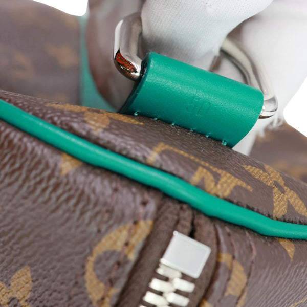LOUIS VUITTON Keepall 50 Bandouliere Monogram Canvas Travel Bag Green