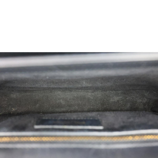 YVES SAINT LAURENT Universite Smooth Calfskin Leather Shoulder Bag Black