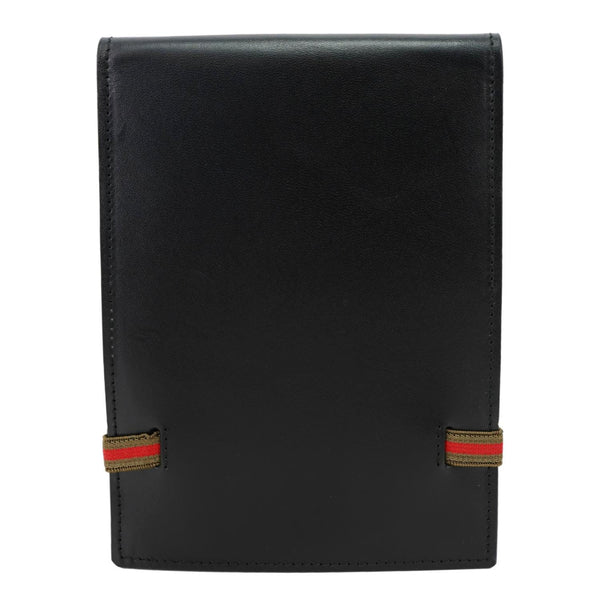 GUCCI Sherry Line Web Leather Day Planner Black