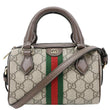GUCCI Ophidia Mini GG Supreme Canvas Boston Shoulder Bag Beige 838478