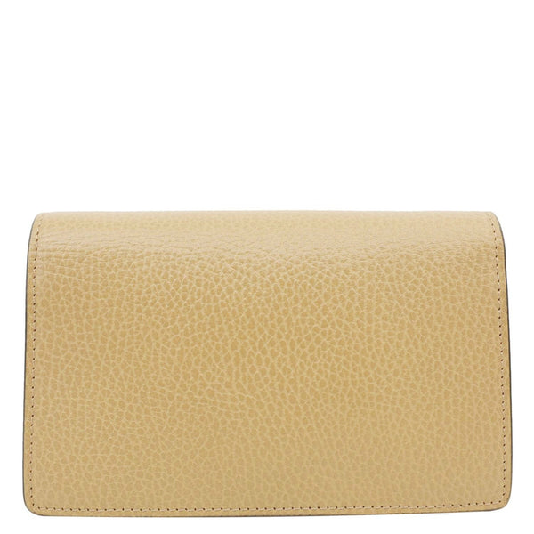 GUCCI Dionysus Mini Leather Crossbody Bag Beige 476432