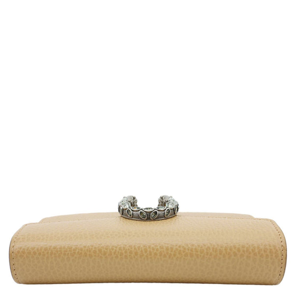 GUCCI Dionysus Mini Leather Crossbody Bag Beige 476432