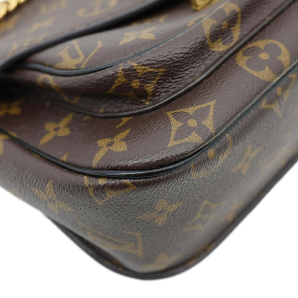 LOUIS VUITTON Passy NM Monogram Canvas Shoulder Bag Brown